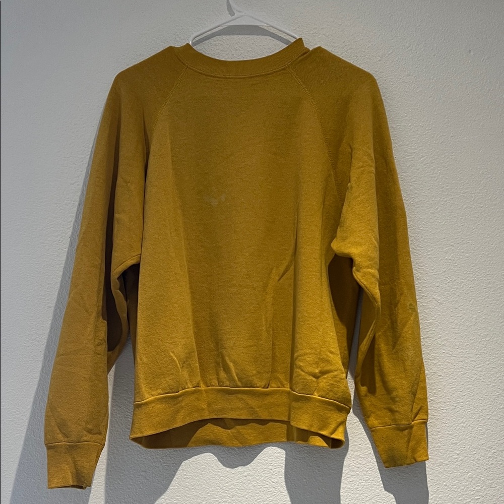 Vintage Rebel Yell Mustard Graphic Crew Neck Sweater - Picture 9 of 9